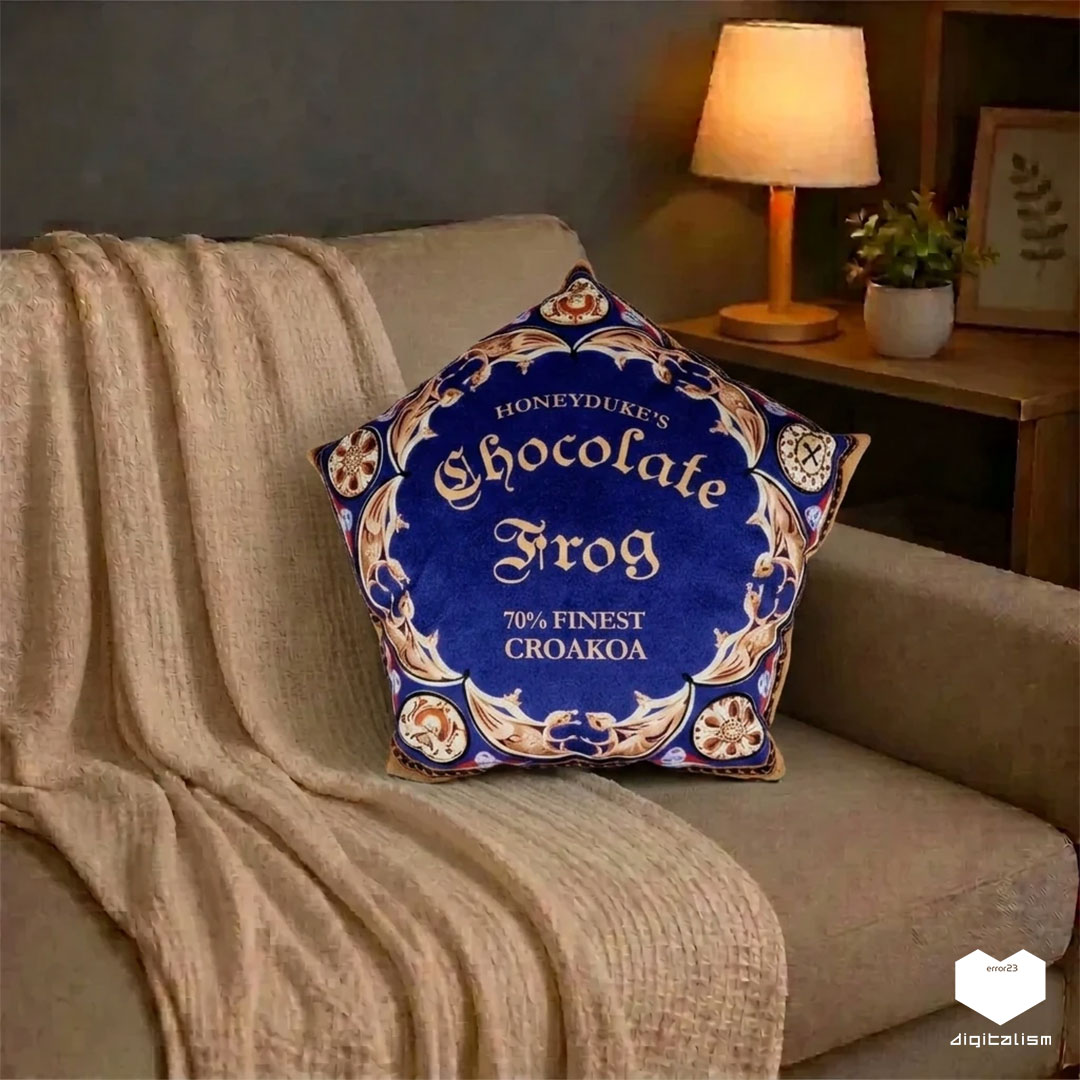 کوسن طرح شکلات قورباغهای (Chocolate Frog) _ محصولات فانتزی دیجیتالیسم