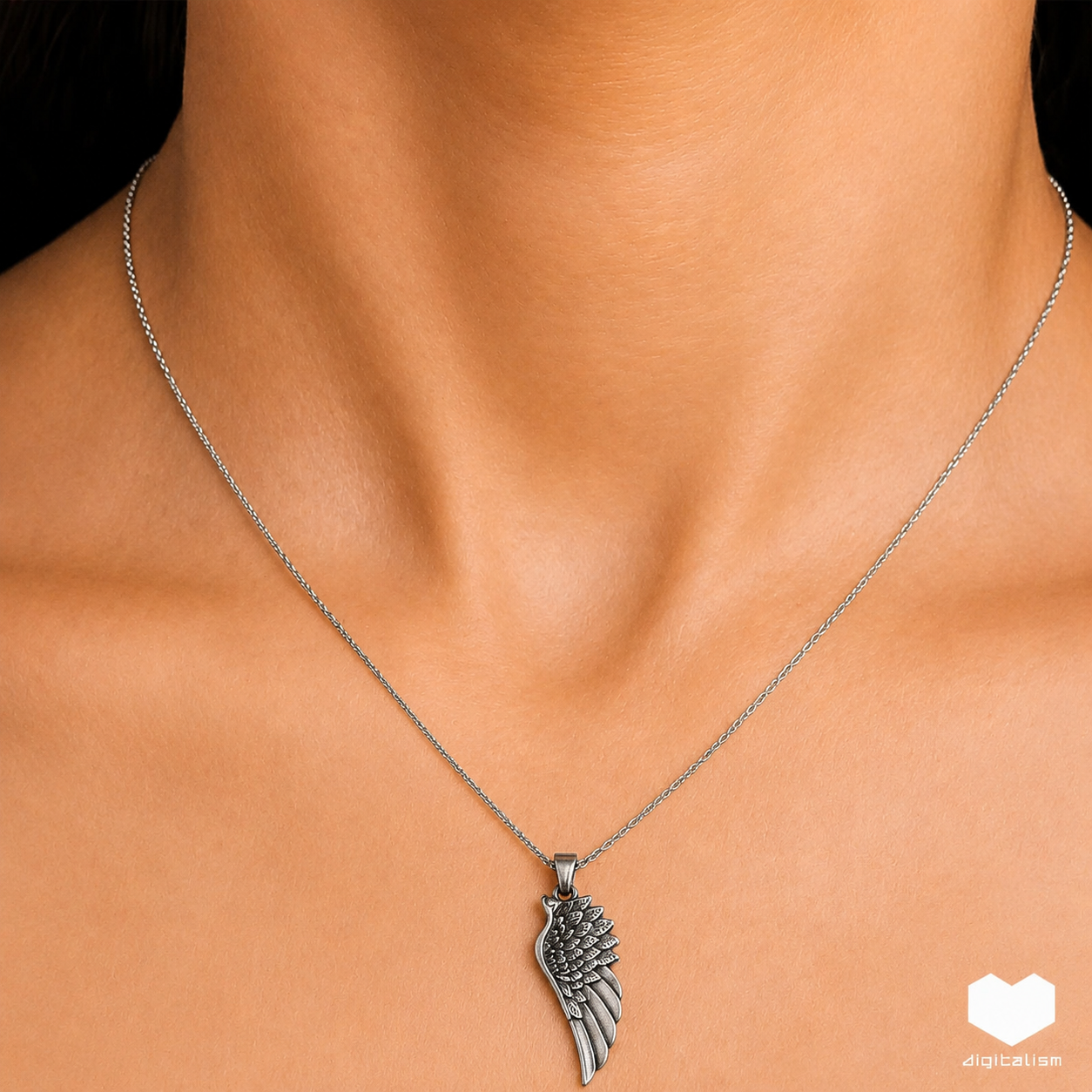 گردنبند بال کستیل | Castiel Wing Necklace