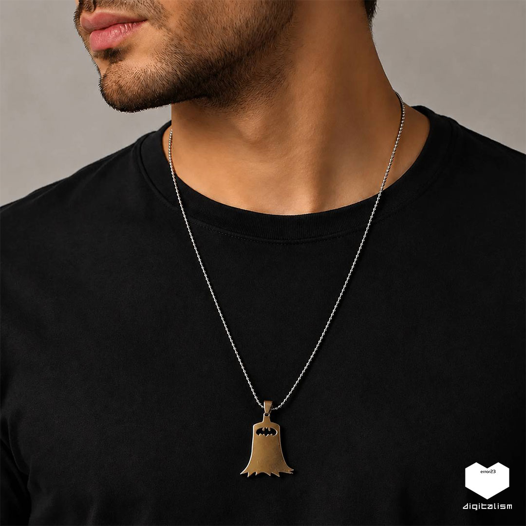 گردنبند استیل شنل بتمن | Batman Cape Necklace